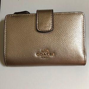 Coach Gold Metallic Wallet